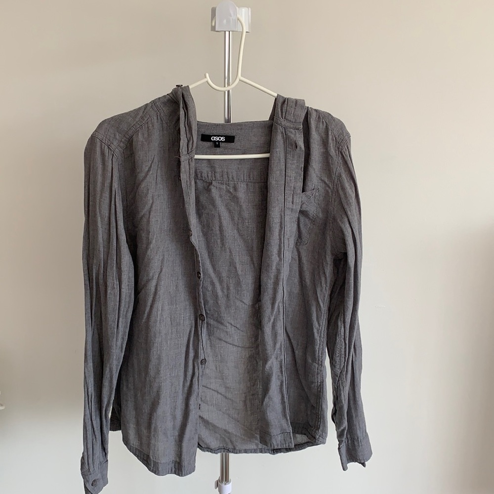 Hooded button down
